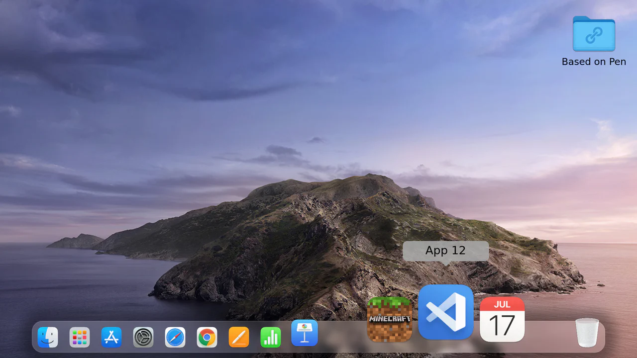 Mac Dock Magnify Effect with :has