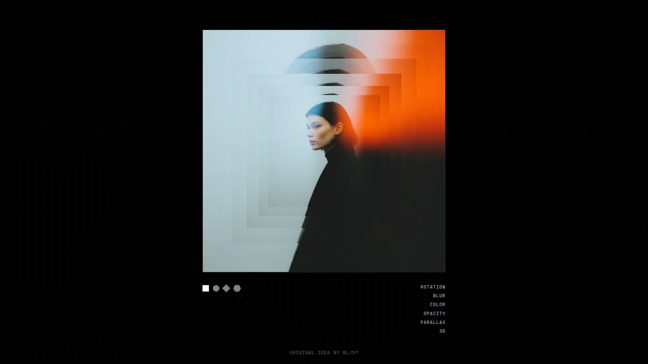 High-fidelity CSS/JS sandbox demonstrating 3D perspective card layers, custom clip-path masking, dynamic pointer-tilt tracking, and chromatic filters.