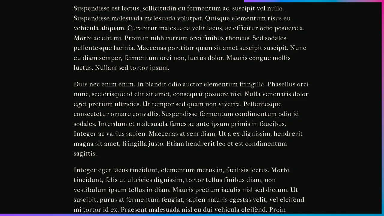A viewport border frame that dynamically crawls and draws around the screen edges as you scroll down the page, built with pure CSS.